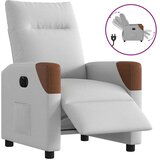 Maison Chic Električni naslanjač - Relax naslanjač sivo blago, (22062693) | Shoptok.si