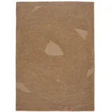 Ročno tkana volnena preproga v temni naravni barvi 160x230 cm Pune –