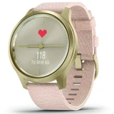 Garmin vivomove style, 42mm, light gold blush pink nylon