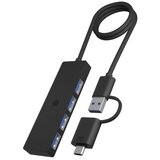 Icybox IB-HUB1424-C3 4-Port Hub s priključkom USB-C in USB-A 3.2 Gen 1 | Shoptok.si