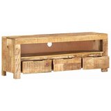  TV ormarić 110 x 30 x 40 cm od grubog drva manga Smeđa | Shoptok.si