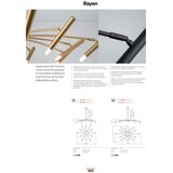  Redo 01-2774 - Luster na šipci RAYEN 12xG9/10W/230V bronza | Eponuda.com