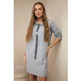 Kesi Dress with tie gray | shoptok.hr