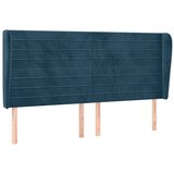  Uzglavlje s ušima tamnoplavo 203x23x118/128 cm baršunasto | shoptok.hr