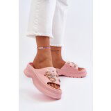 Kesi Women's foam slippers with embellishments, pink Afariana Cene