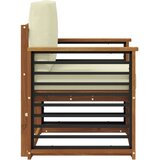  Set vanjskih sofa s jastukom Prirodna 71 x 63 x 73 cm - Prirodna boja i krem prikladno za stan | shoptok.hr