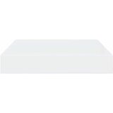  Plutajuće zidne police 2 kom sjajne bijele 23x23,5x3,8 cm MDF | Eponuda.com