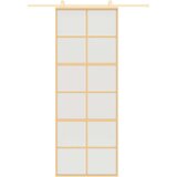  Klizna vrata zlatna 76x205 cm matirano staklo ESG i aluminij | shoptok.hr