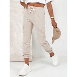 DStreet Spodnie damskie CHICCORD beżowe | Shoptok.si