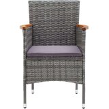 vidaXL 11-dijelni vrtni blagovaonski set sivi | shoptok.hr