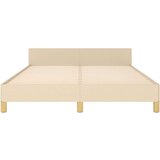  Posteljni okvir z vzglavjem krem 140x200 cm blago, (20906870) | Shoptok.si