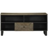  TV ormarić crni 100 x 33 x 46 cm od masivnog drva manga Crna | Shoptok.si