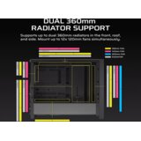 Corsair FRAME 4000D Case360mm radiator, 170mm cooler430mm GPU, ATX, Black | Eponuda.ba