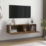 Zidni TV ormarić smeđi hrast 120x30x30 cm konstruirano drvo | shoptok.hr