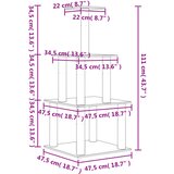  Penjalica za mačke sa stupovima za grebanje tamnosiva 111 cm | Eponuda.com