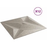  Zidne panele 12 pcs Zvijezda beton 50 x 50 cm XPS pjena | shoptok.hr