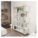 Hanah home Bruti Polica za knjige od bijelog zlata 120x180x29,6 cm, bijela | Eponuda.ba