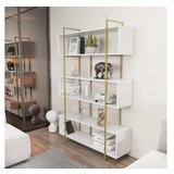 Hanah home polica za knjige bruti white gold