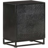 vidaXL Noćni ormarić crni 40x30x50 cm od masivnog drva bagrema i manga | shoptok.hr