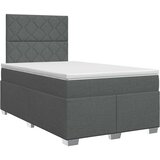  Boxspring krevet s madracem Tamnosiva 120 x 190 cm Tkanina | shoptok.hr