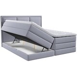 MID.YOU POSTELJA BOXSPRING 140 cm x 200 cm , tekstil siva | Shoptok.si