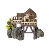 Nobby akvarijski dekor hiša na stebrih - 23 x 12,3 x 17 cm | Shoptok.si