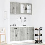  Set kuhinjskih ormarića od 4 dijela "Lucca" boje betona i sivog inženjerskog drva | shoptok.hr
