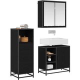 vidaXL set namještaja za kupaonicu 3 pcs crni hrast 65 x 33 x 60 cm | shoptok.hr
