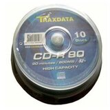  CD-R, TRAXDATA, 80 MIN, 52X, brand cake 10... Cijene