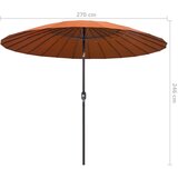  Vrtni suncobran s aluminijskom šipkom 270 cm boja cigle | shoptok.hr