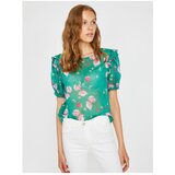 Koton Women's Green Patterned Blouse | Shoptok.si