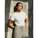 Sinsay Pamučna majica s ukrasnim školjkama | shoptok.hr