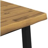  60 x 55 x 75 cm Čvrsto drvo akacije Bijela i crna Pravokutni | shoptok.hr