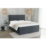 Ropez Siva boxspring postelja s prostorom za shranjevanje 140x200 cm – | Shoptok.si