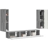  Komplet TV omaric 4 pcs Siva Sonoma Konstruiran les - - Siva - 61.16 - 30 x 31 x 60 cm - 2025-vidaXL-Uvoz_2 | Shoptok.si