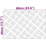  Stepenica Pravokutni 4 pcs Srebrno 60 x 40 cm Aluminij | shoptok.hr
