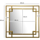 MID.YOU STENSKO OGLEDALO, 80/80/3 cm steklo | Shoptok.si
