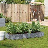 Maison Chic Vrtna visoka greda - cvetlična korita - Cvetlični Lonec siva 150x50 cm trdna borovina, (21789324) | Shoptok.si