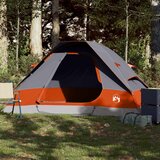 The Living Store Šotor za kampiranje za 2 osebi siv in oranžen vodoodporen - Šotor Za Kampiranje, (21826808) | Shoptok.si