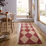 Flair Rugs Ručno rađena staza od mješavine jute boja terakote 80x230 cm Effie Diamond – | shoptok.hr