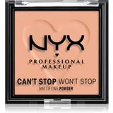 NYX Professional Makeup Can't Stop Won't Stop Mattifying Powder matirajući puder nijansa 13 Bright Peach 6 g