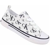 Calvin Klein Jeans Nizke superge Logo All Over Bela | Shoptok.si
