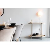 White Label Bež stranska mizica 39x85 cm Amaya – | Shoptok.si