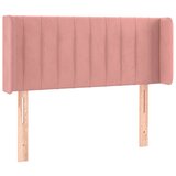 Maison Chic posteljno vzglavje - vzglavna omarica - nočna omarica z ušesi roza 103x16x78/88 cm žamet, (21711774) | Shoptok.si