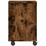 vidaXL Stalak za pisač s kotačima boja hrasta 41 x 32 x 48 cm | shoptok.hr