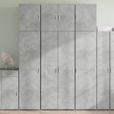  Visoka komoda boje betona 80x42,5x249 cm od konstruiranog drva | shoptok.hr