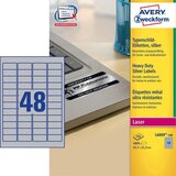 Avery Zweckform Zelo odporne etikete iz metaliziranega poliestra, srebrne 45,7 x 21,2 mm 1/100 | Shoptok.si