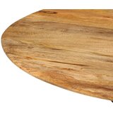  Blagovaonski stol Ø 110 x 78 cm od masivnog drva manga i čelika | Eponuda.ba