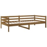  Dnevni ležaj smeđa boja meda 90 x 190 cm od masivne borovine | Eponuda.com
