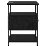 vidaXL Nočna omarica Črni hrast 40 x 42 x 56 cm Konstruiran les | Shoptok.si